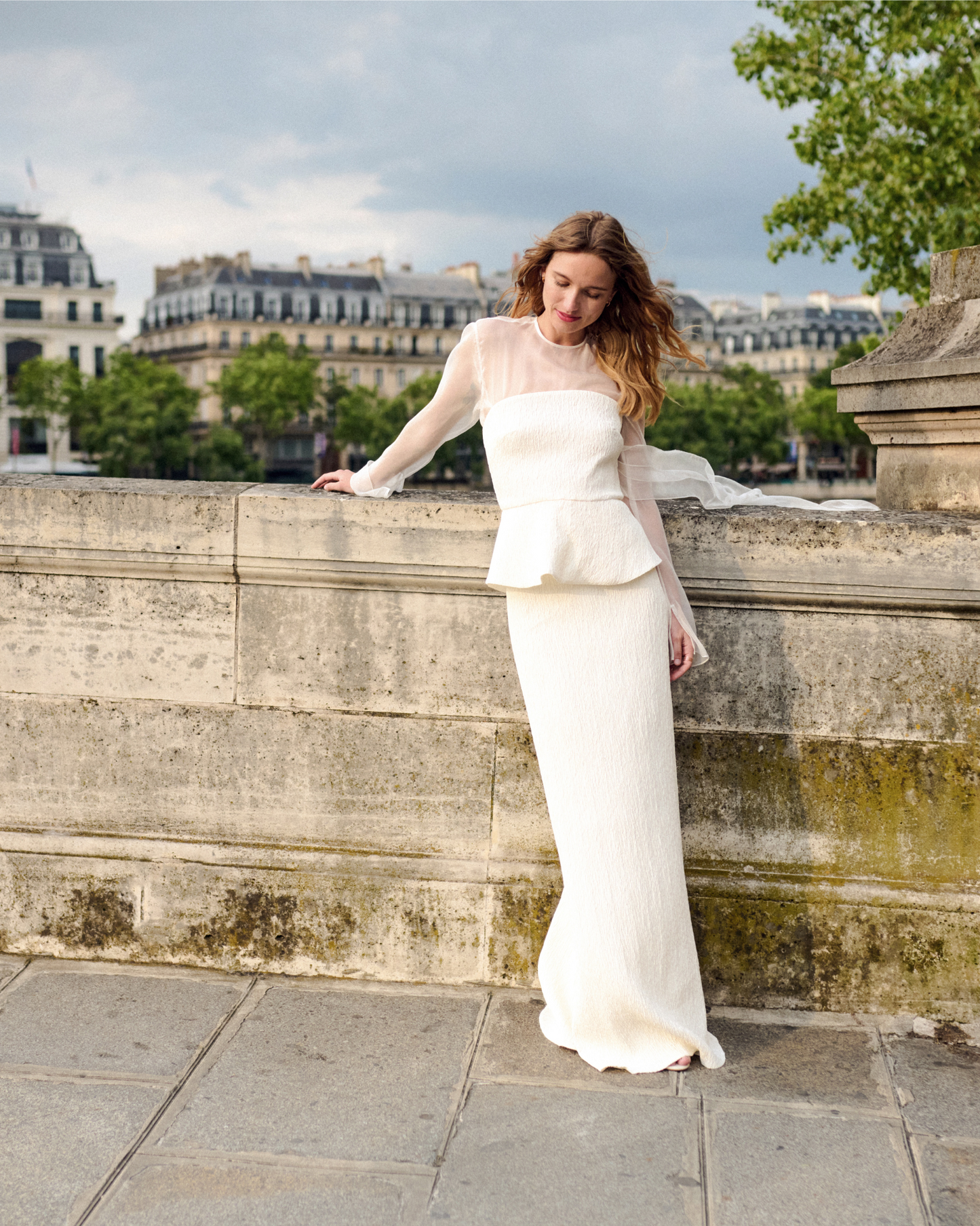 3-Piece Bustier and Floor Length Skirt