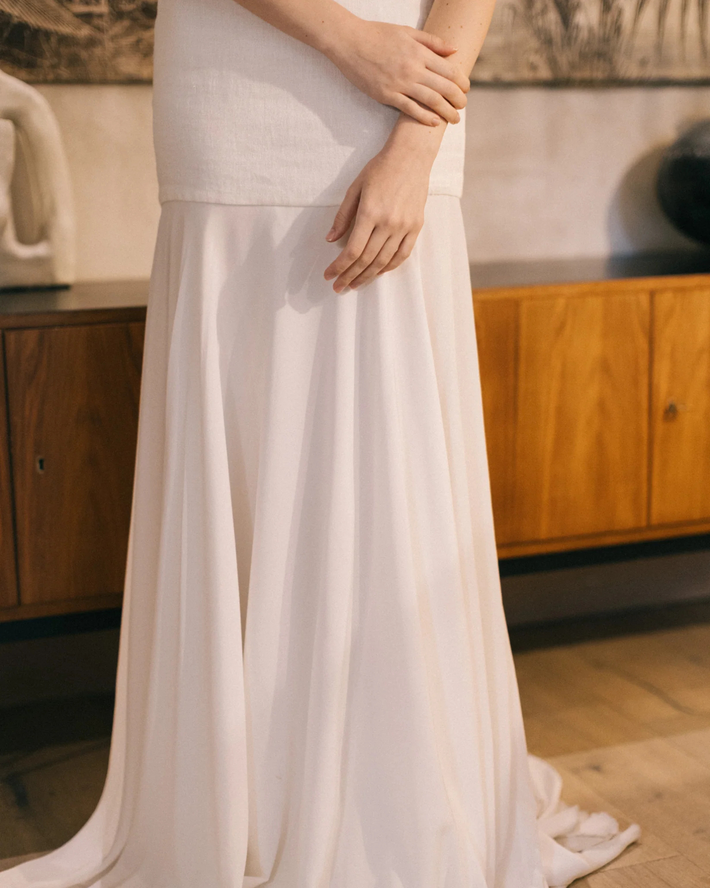 Sintra Two-Piece Cape Gown