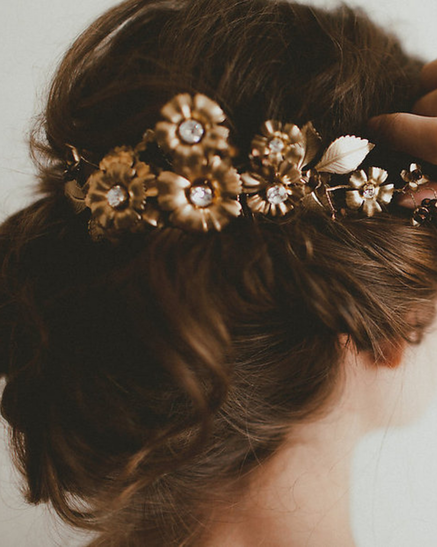 Marguerite comb/headpiece