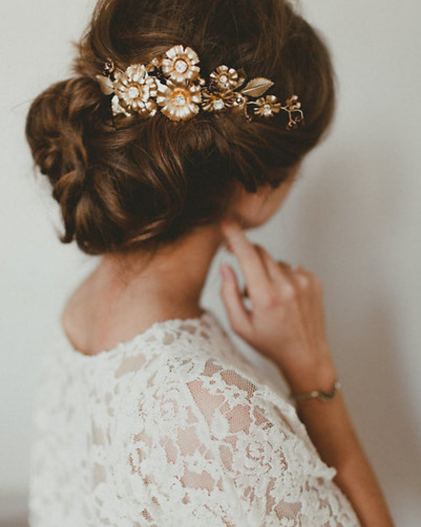 Marguerite comb/headpiece