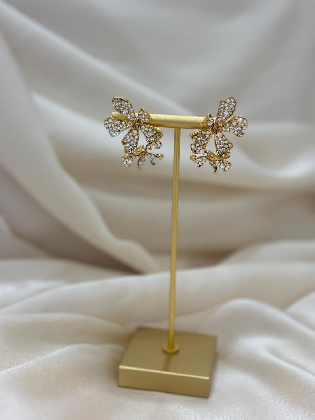 Berry Crystal Earrings