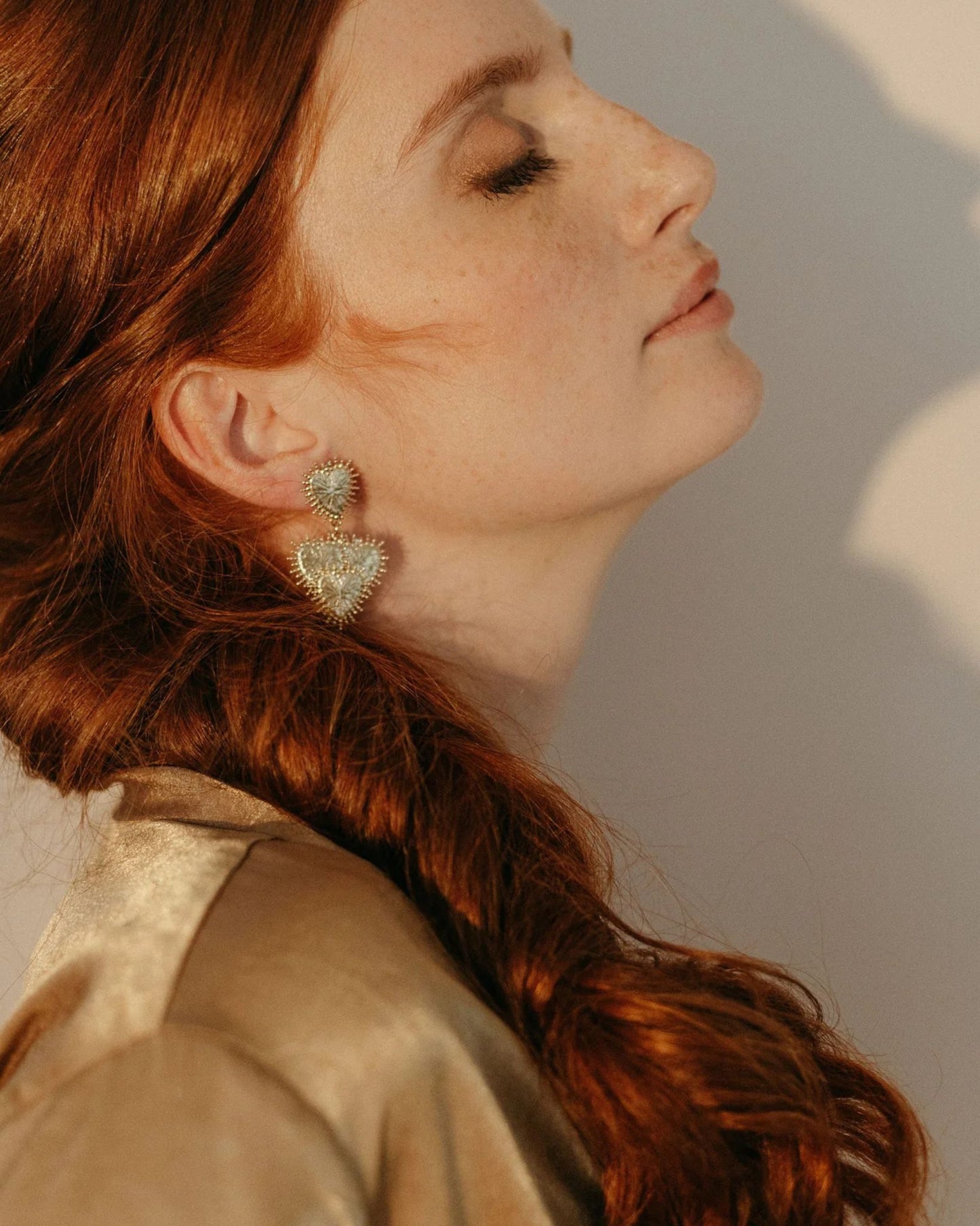 Valentine heart earrings