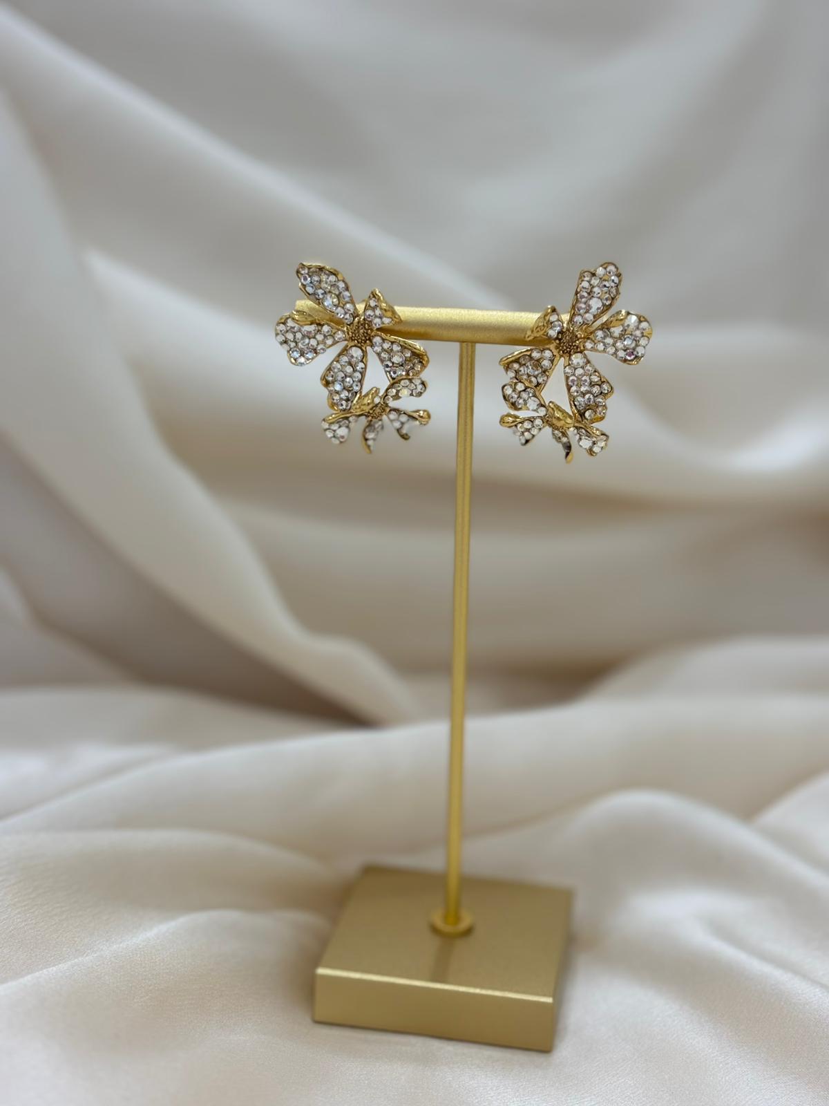 Berry Crystal Earrings