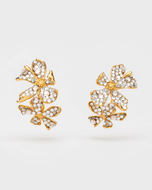 Berry Crystal Earrings