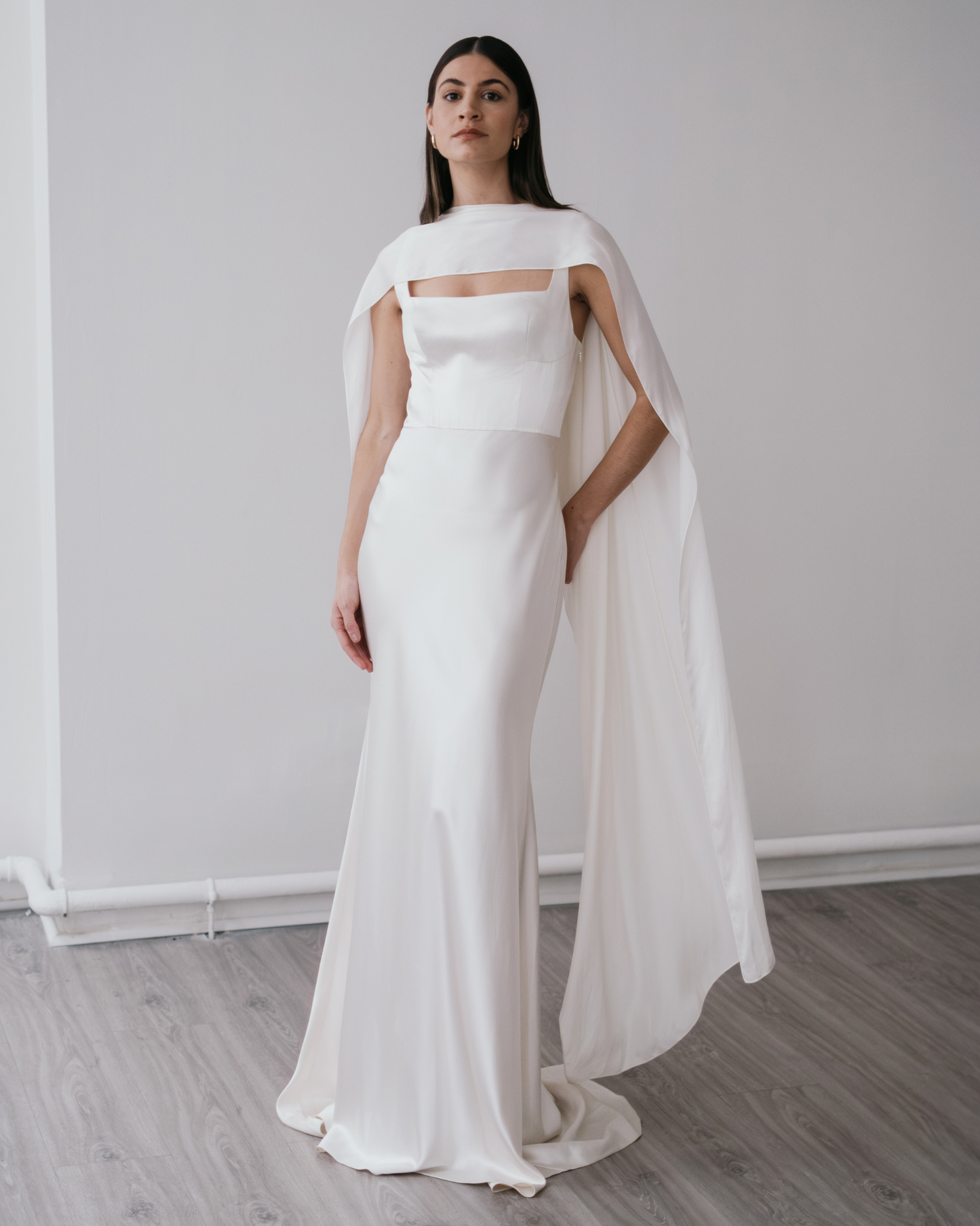 Luella Satin Bridal Cape