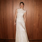 Full-length portrait of model wearing the two-piece Bella Set wedding gown from The Muse Collective 2027 collection.