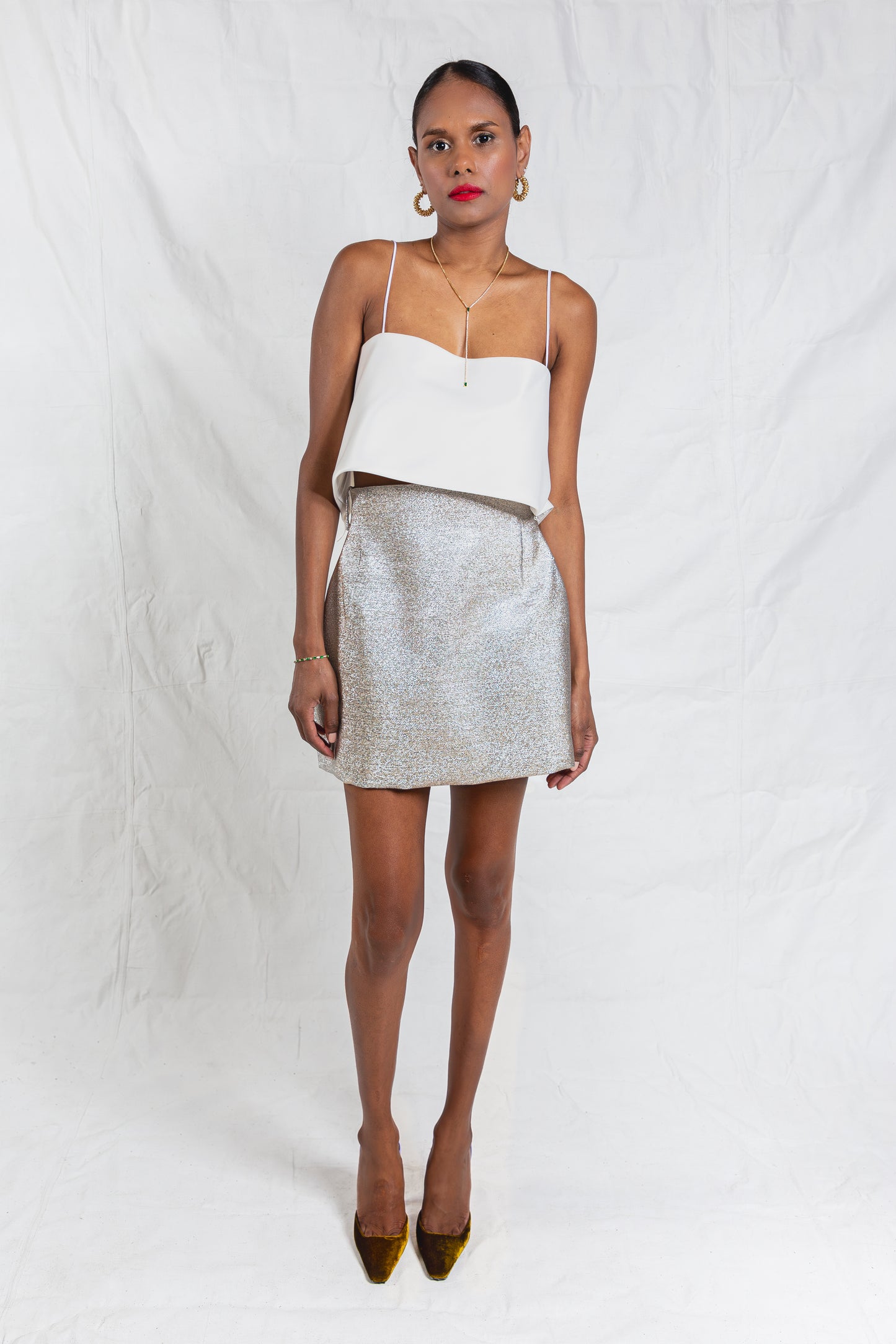 Isabelle Metallic Skirt