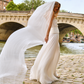 I Knew chiffon veil