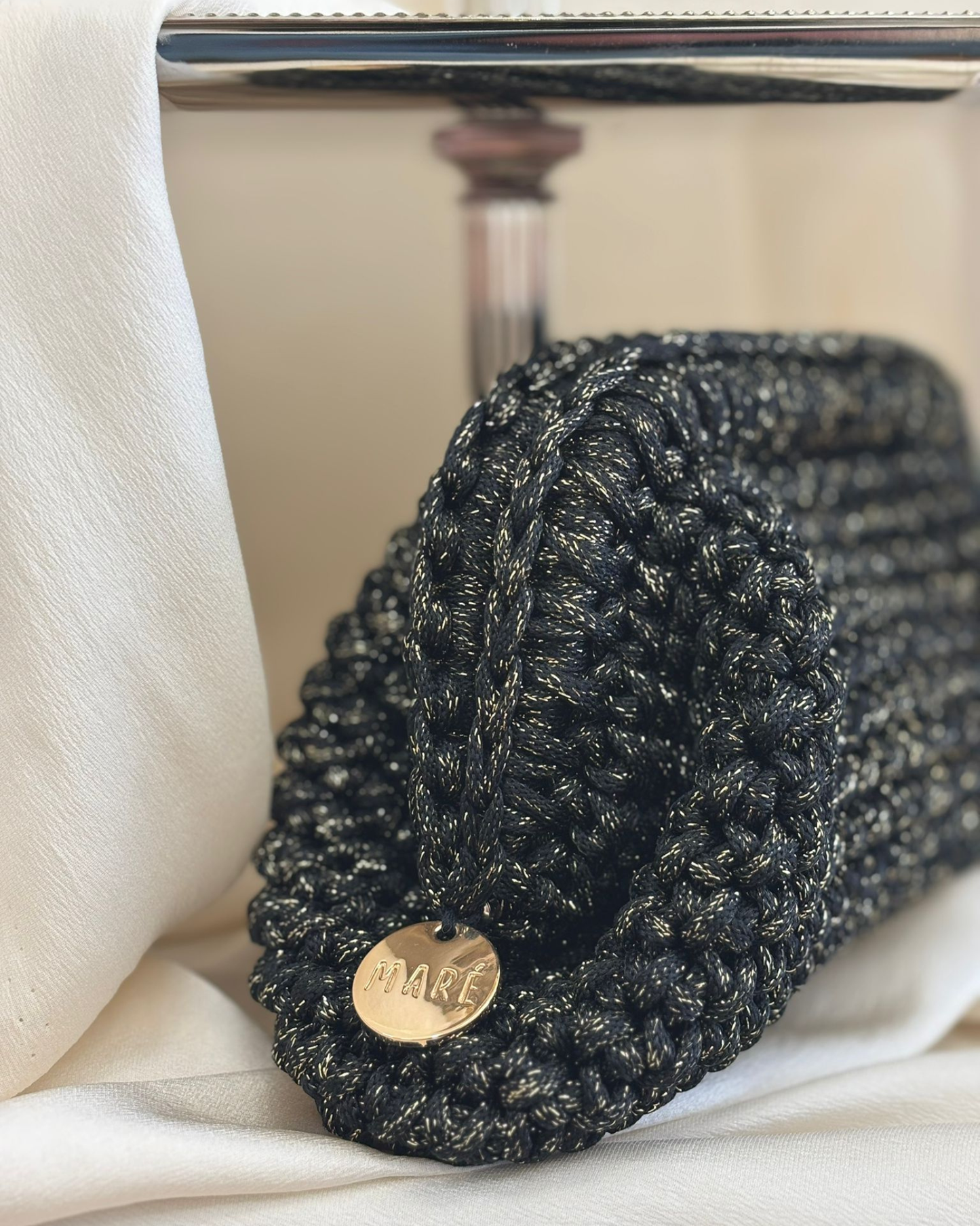 Clutch Bag - Gold Black