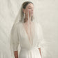 Short veil with blusher