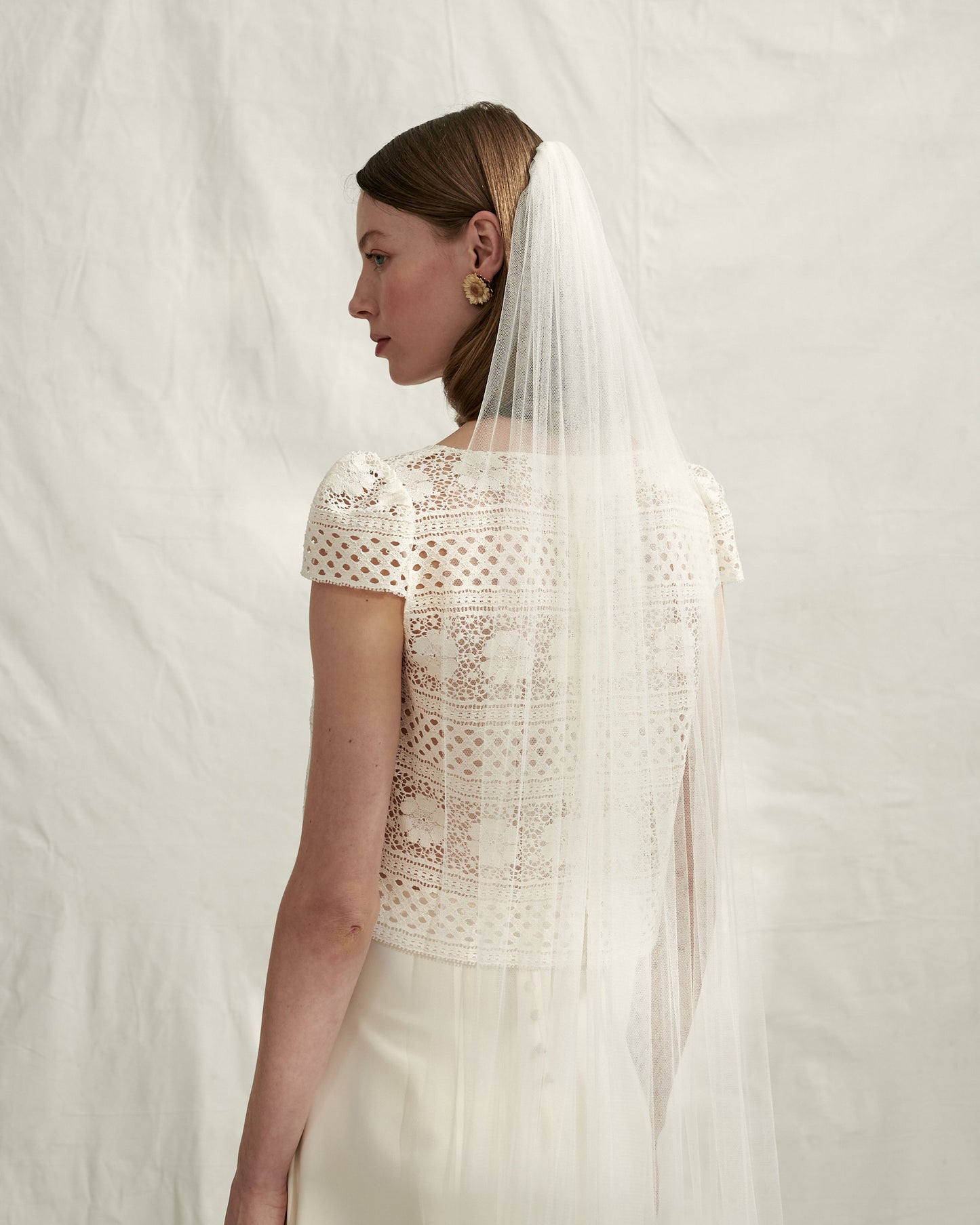 Long veil, no trim